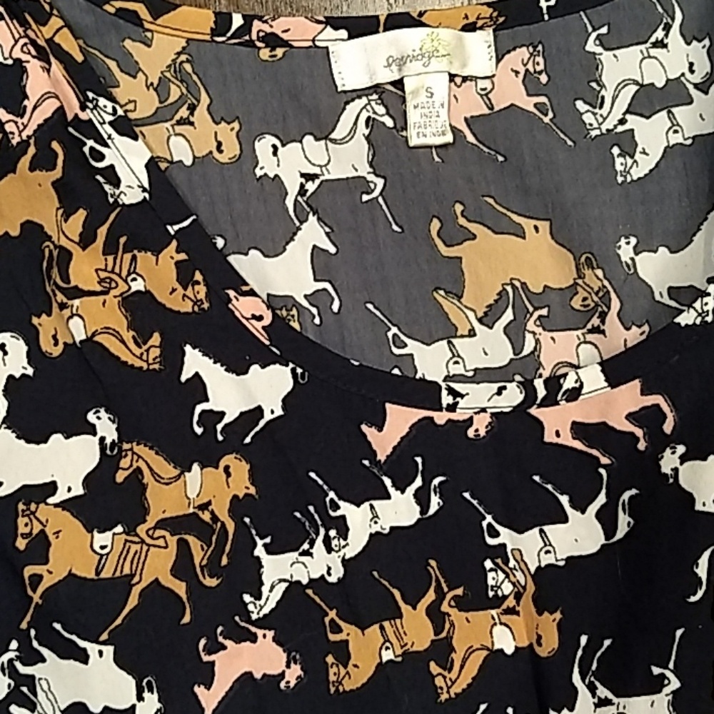 Anthropologie Porridge horse dress S - Picture 2 of 5